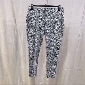 MICHAEL Michael Kors White Animal Print Pull-On Pants